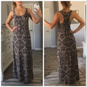 Summer Racerback Aztec print Maxi dress
